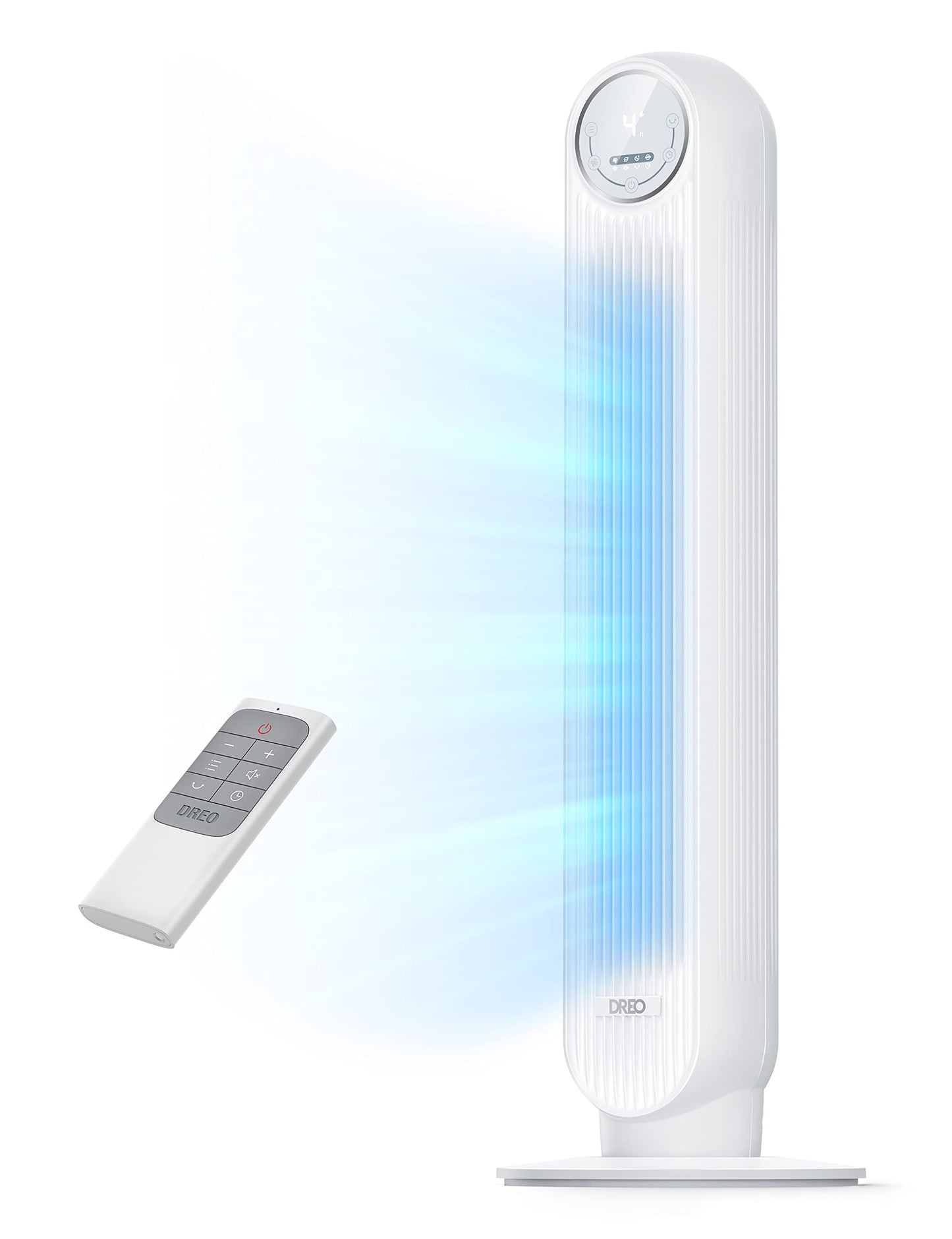 DREO Tower Fan for Bedroom, 28ft/s Velocity, Ultra Quiet Fan, 8 Speeds