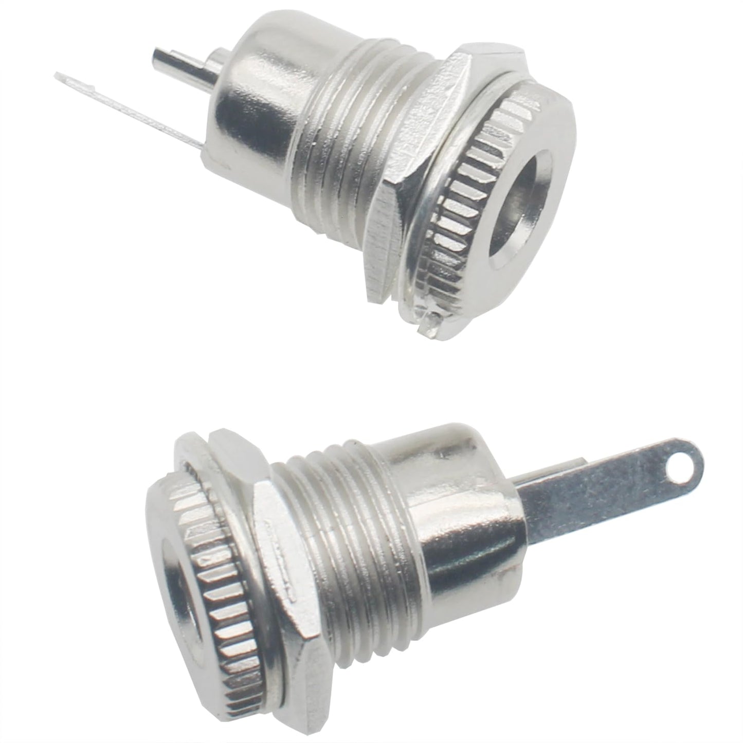 SYCZIOHU DC-099 5.5 MM x 2.1 MM Threaded Female Power Jack Panel Connector for Car Audio, Laptops and MP3 Players (6 PCS)