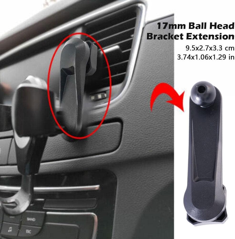 Jowxsx Black 17mm Ball Magnetic Car Phone Magnet Mount Extension Universal Smartphone Cell Stand Phone Br Support Mobile GPS O8d1