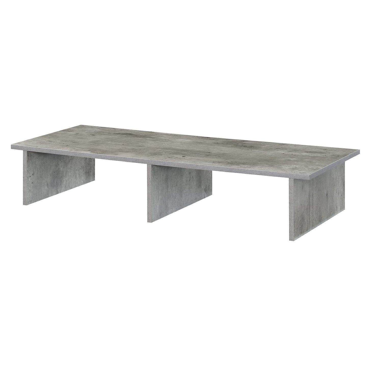 Convenience Concepts Designs2Go Wide TV Riser 42", for TVs up to 46" - Contemporary TV or Computer Riser for Living Room, Modern Office, Den, Faux