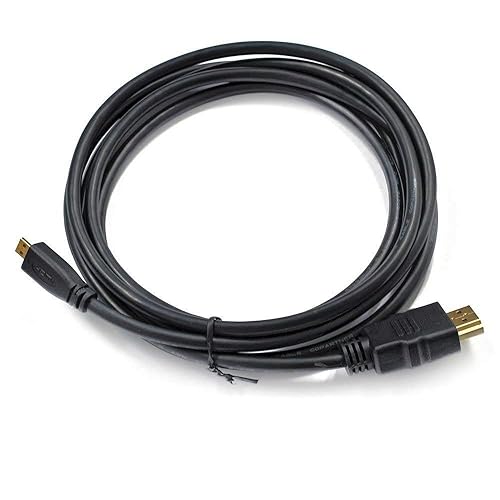 Micro HDMI to HDMI - 5 Feet, Support Full HD and 4K Audio and Video Output- Compatible with Sony Handycam HDR-CX405, HDR-CX455, HDR-CX675, FDR-AX33