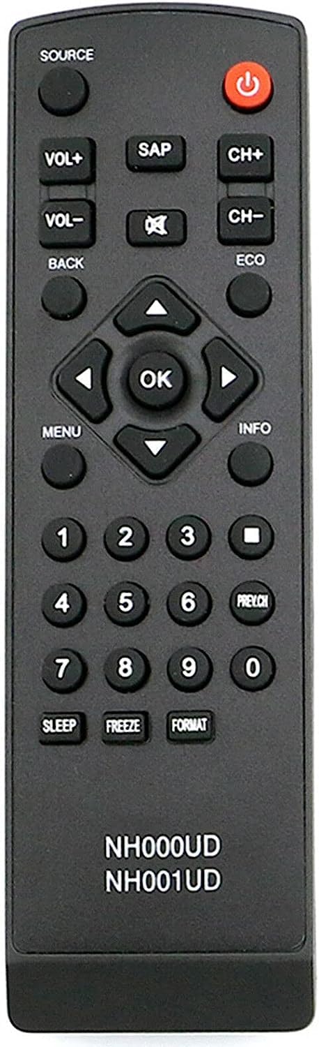 New Nh000ud Nh001ud Remote Replaced for Sylvania Emerson Lc260em2 Lc320em2 Rlc320em1 Lc220em1 Rlc220em1 Rlc320em2f Rlc320em2 Lc401em2f Lc401em2