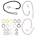 UtySty 20 Pack Anti-Lost Lanyard Set with Anti-Lost Silicone Rubber Ring Multipurpose Non Slip Elastic Loop Holder Lanyards Strap Neck Pendant for Air