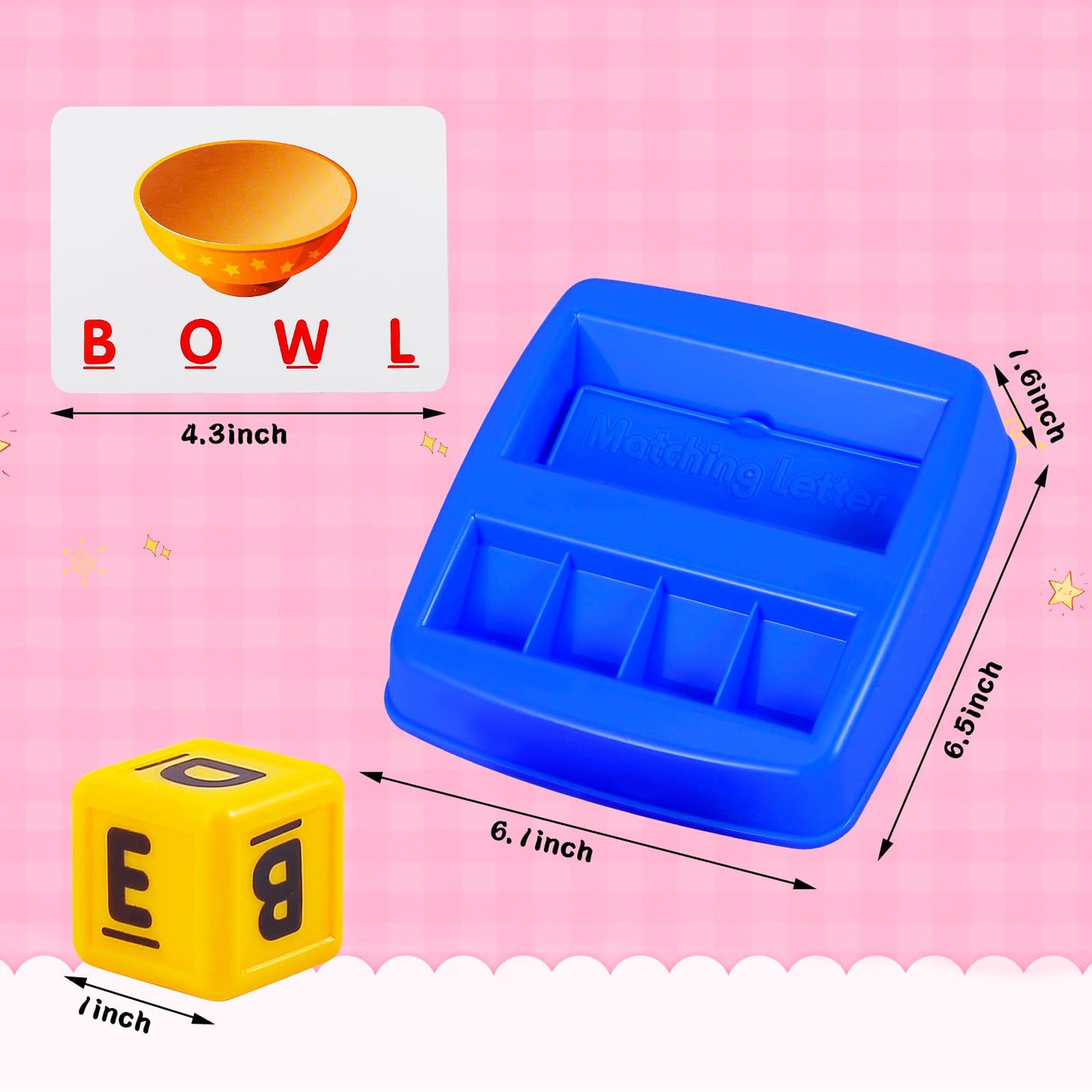 Matching Letter Game – Spelling & Memory Learning Toy, Educational Early Learning Activity for Preschool & Kindergarten Kids Ages 3–8