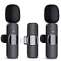 Partyear Wireless Microphone for iPhone & iPad - Dual Professional Lavalier Mic, Plug-Play for Recording, Live Stream, YouTube, Facebook, TikTok, Vlog