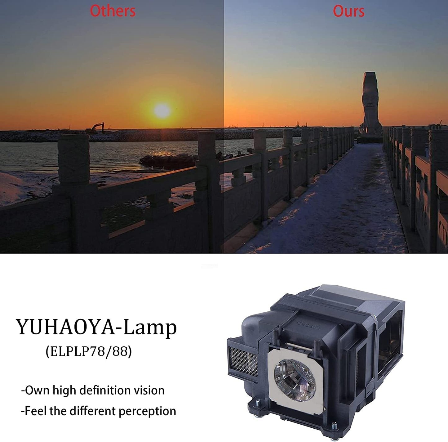 Amazing Lamps LP88 Replacement Projector Lamp for Elplp88 Epson Powerlite Home Cinema 2040 1040 2045 740HD 640 EX3240 EX7240 EX9200 EX5250 EX5240