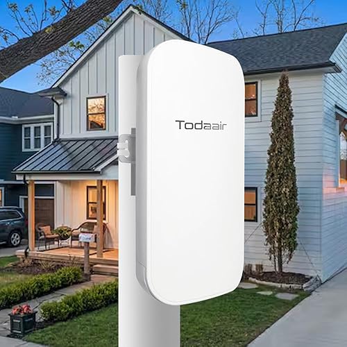 2025 Outdoor WiFi Extender?WiFi Booster | AI Watchdog | Repeater&AP Mode?IP65 Weatherproof | Up to 1200Mbps Dual Band WiFi Repeater
