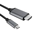 USB Type-C HDMI 4k HDMI Cable Compatible with Motorola Edge Plus for Home Office Extended Display Full 2160p@30Hz, 6Ft/1.8M Cable Thunderbolt 3/4