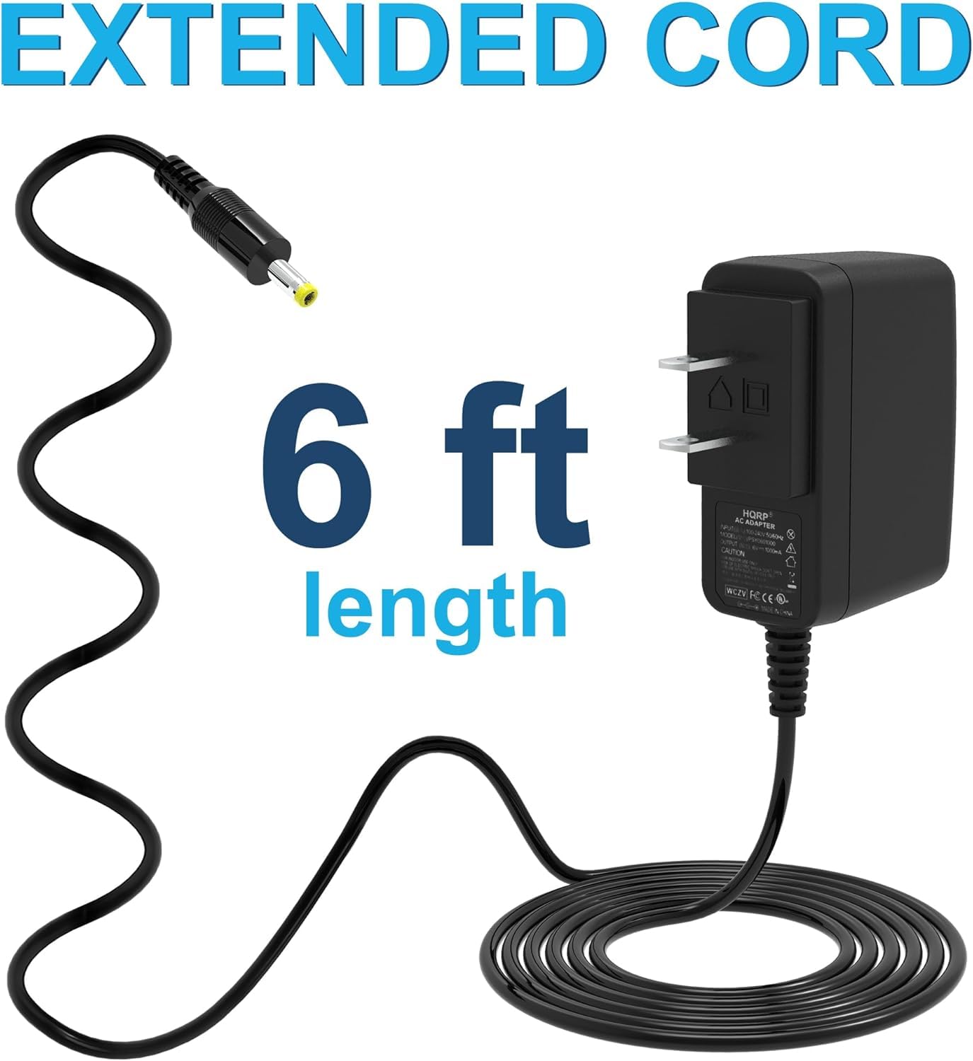 HQRP 6V AC Adapter Compatible with Sony AC-6013 RDP-M5IP RDP-M7iP Portable Speaker Dock Power Supply Cord Adaptor 1-489-625-11 RDPM5iPBLK RDPM5IPSIL…