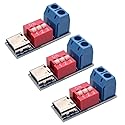 3Pcs USB-C PD Trigger 12V Output Fast Charger Decoy USB Type-C Board Power Delivery Protocol Tester Boost Converter Module for Car Camera Monitor DIY