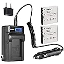 Kastar 2-Pack LB-060 Battery and LCD AC Charger Compatible with Kodak LB-060 LB060 Battery, Kodak PixPro AZ521 AZ522 AZ525 AZ526 AZ527 AZ528, HP