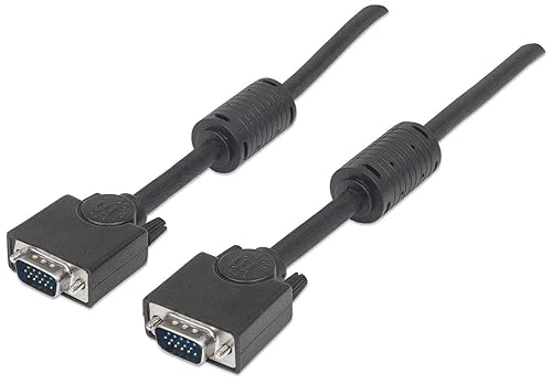 Manhattan SVGA Cable HD15 Male to Male with core 33-Feet/10m (317696)