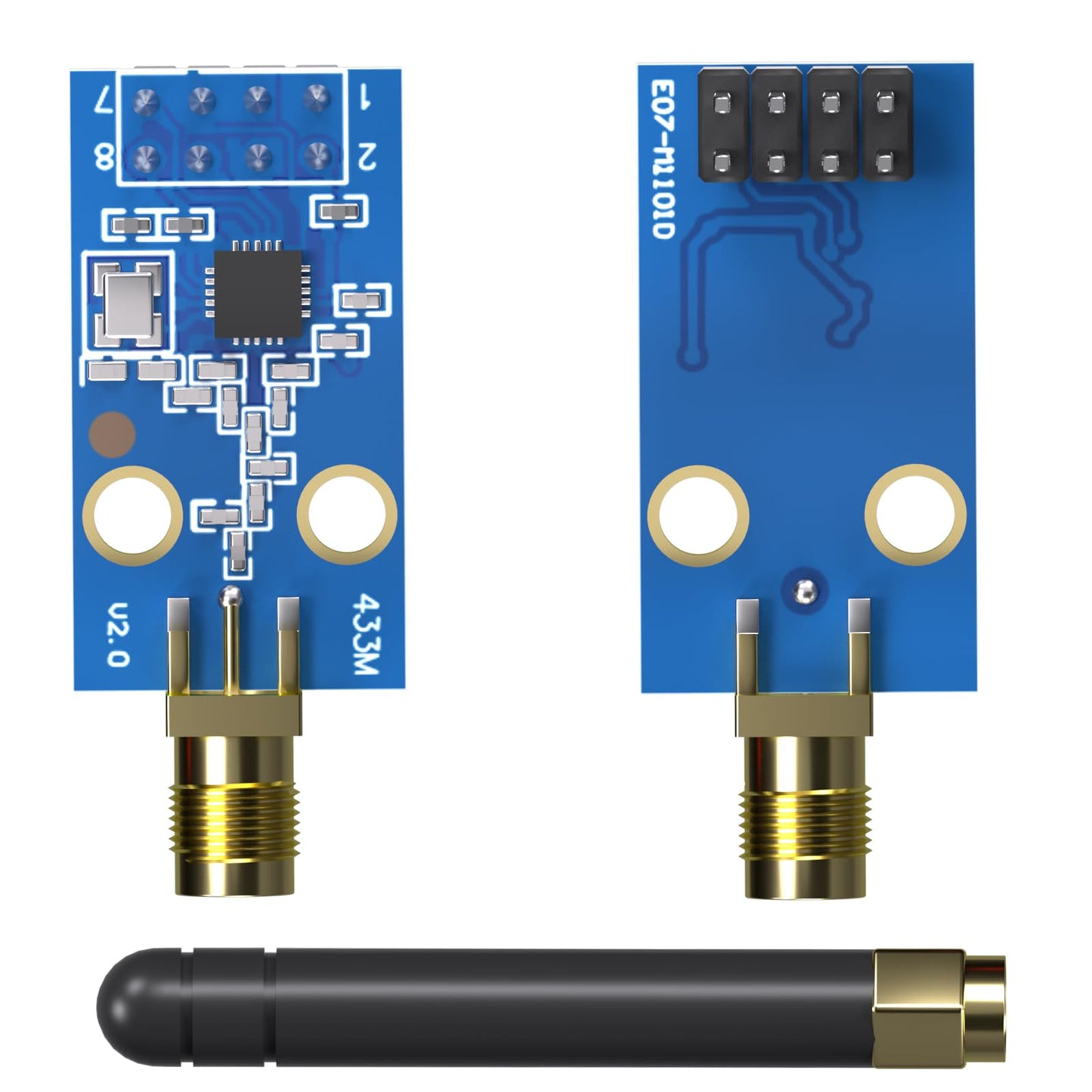 CC1101 Multi Band Low-Power Wireless Module with SMA Antenna, Wireless Ethernet transceiver Module 315/433/868/915MHz
