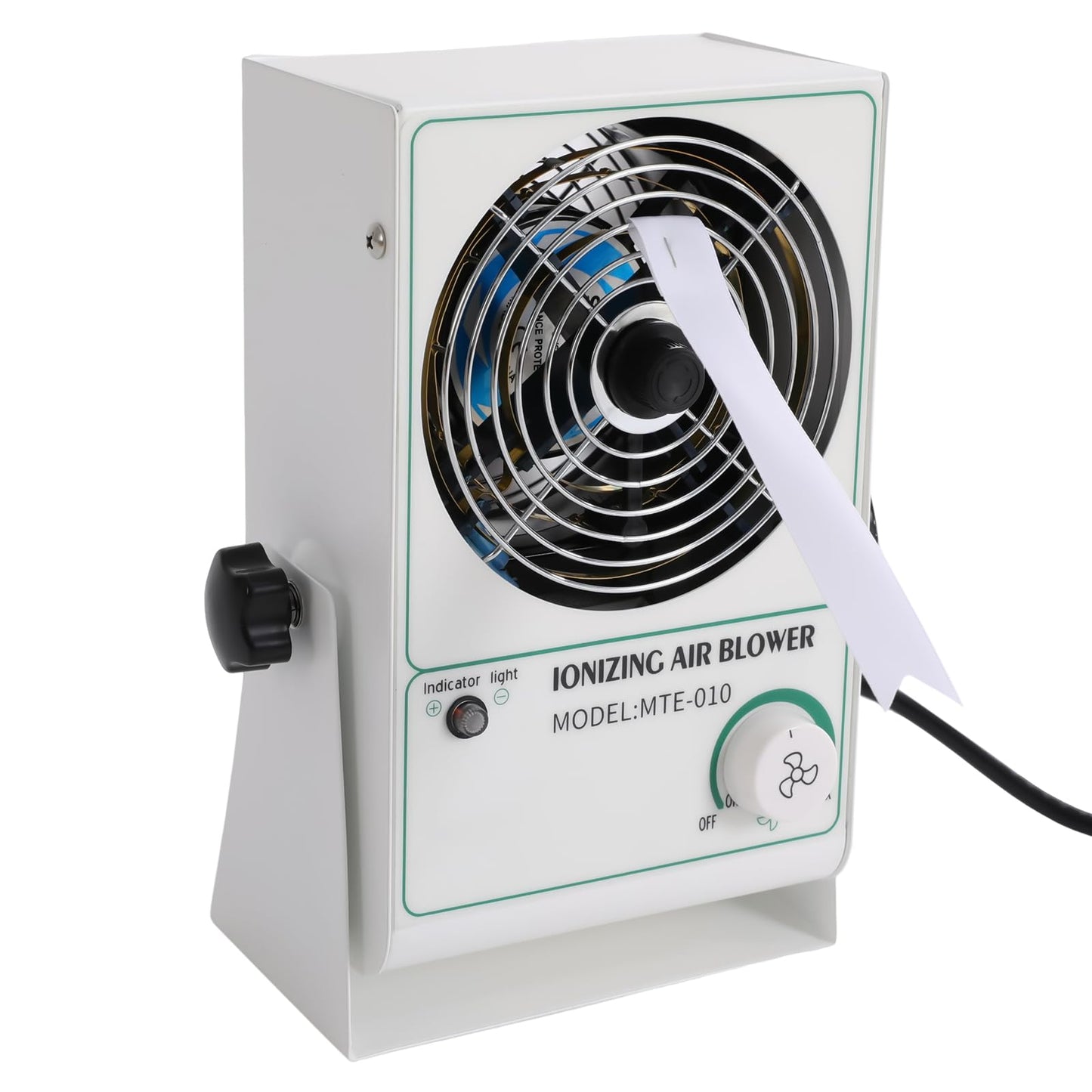 Pyroarle 110V Ionizing Air Blower, ESD Ionizer Fan Desktop Static Eliminator Electrostatic Discharge Fan for Households, Production Lines