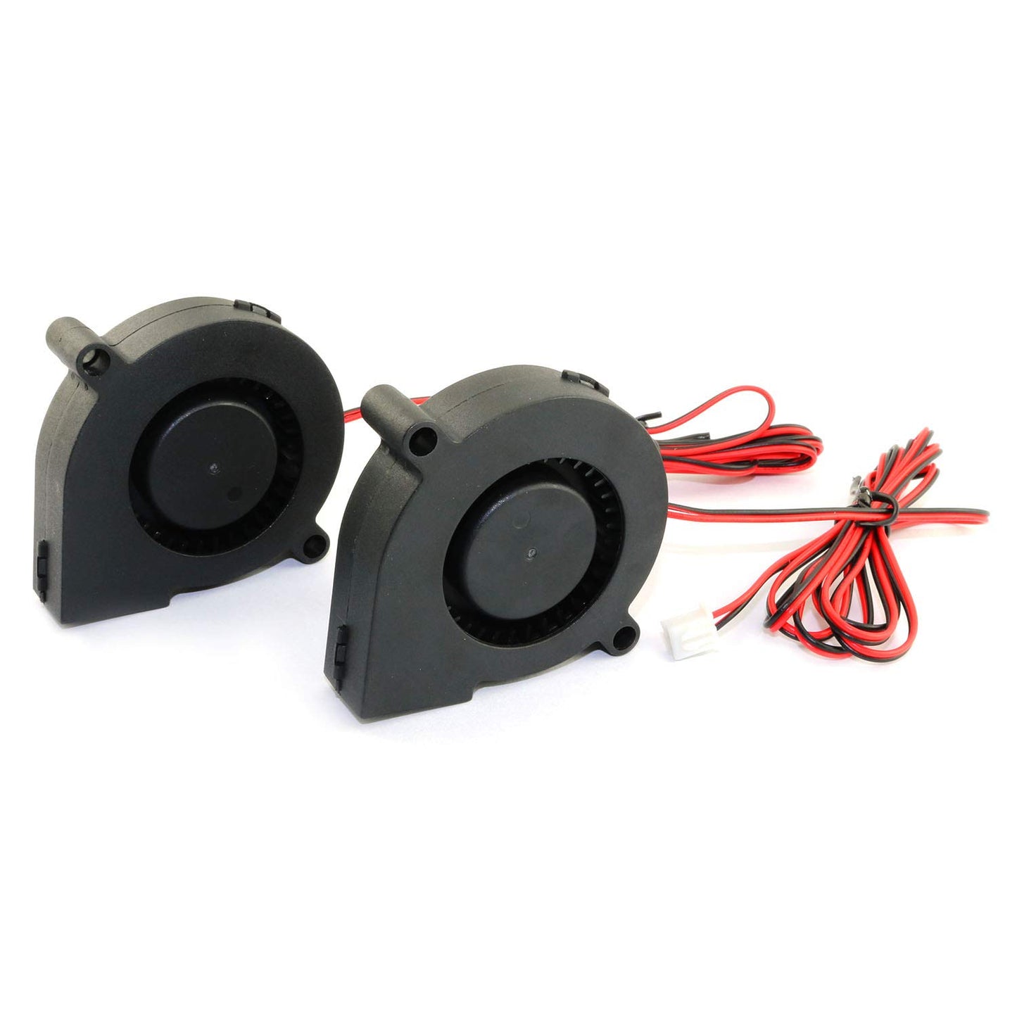 RuiLing 4-Pack 5015 DC 12V 0.18A Cooling Blower Fan 6000Rpm Industrial Cooling Turbo Fan for 3D Printer Accessories,Mini Black Plastic Cooling Fans