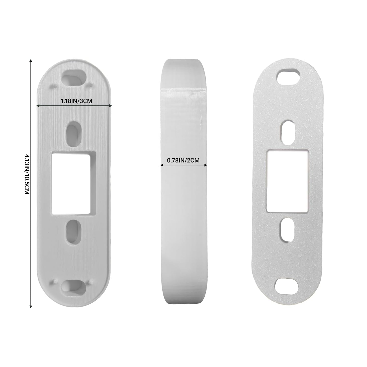 Video Doorbell Wedge Mount Bracket Compatible with SimpliSafe - Simplisafe Doorbell Bracket - 30 Degree Adjustable Viewing Angle - for Home Entry