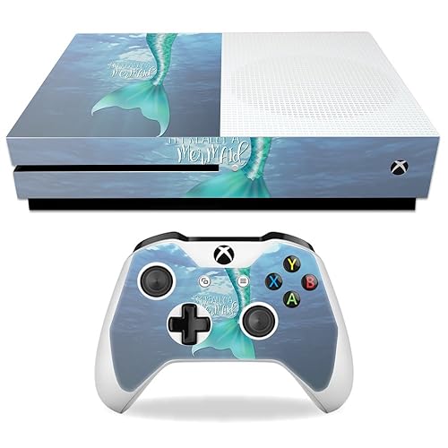 MightySkins Skin Compatible with Microsoft Xbox One S - Im Really A Mermaid | Protective, Durable, and Unique Vinyl Decal wrap Cover | Easy to Apply