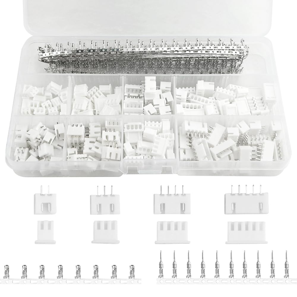 XINGYHENG 560Pcs Pin housing and Male/Female Pin Head Connector Adapter Plug Set(Compatible with 2.54mm JST-XHP2/3/4/5)
