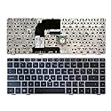 Laptop Replacement Keyboard Compatible for HP EliteBook 8470B 8470P 8470 8460 8460p 8460w ProBook 6460 6460b 6470 702649-001 Silver Frame US Layout