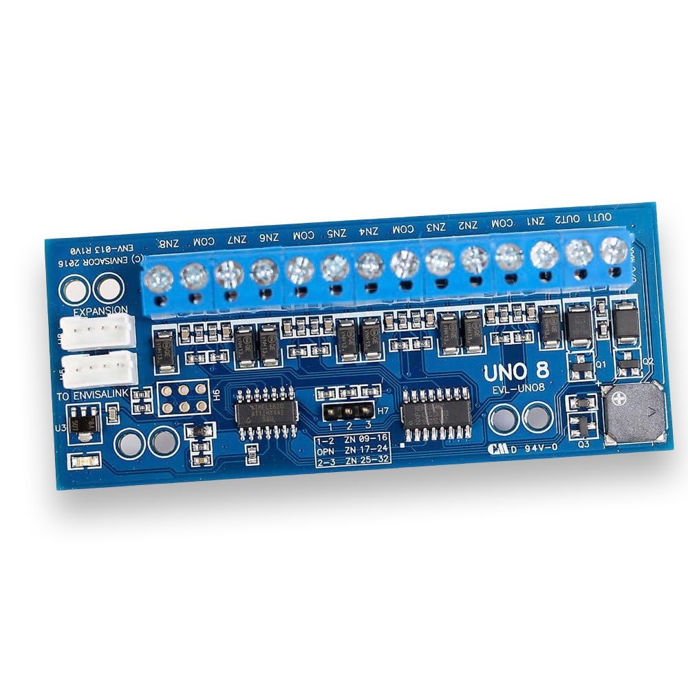 UNO8 Zone Expander for UNO IP Panel or The EVL4 or Duo-IP/LTE in Universal Mode. 8 Inputs, 2 Outputs.