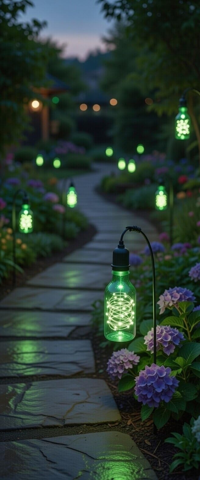 SleekLighting 1.2 watt LED Light Bulb - Bottle Fairy Light - General Purpose Green LED Light Bulb - UL Approved - Uses 1.2Watt of Energy, 110 Volts