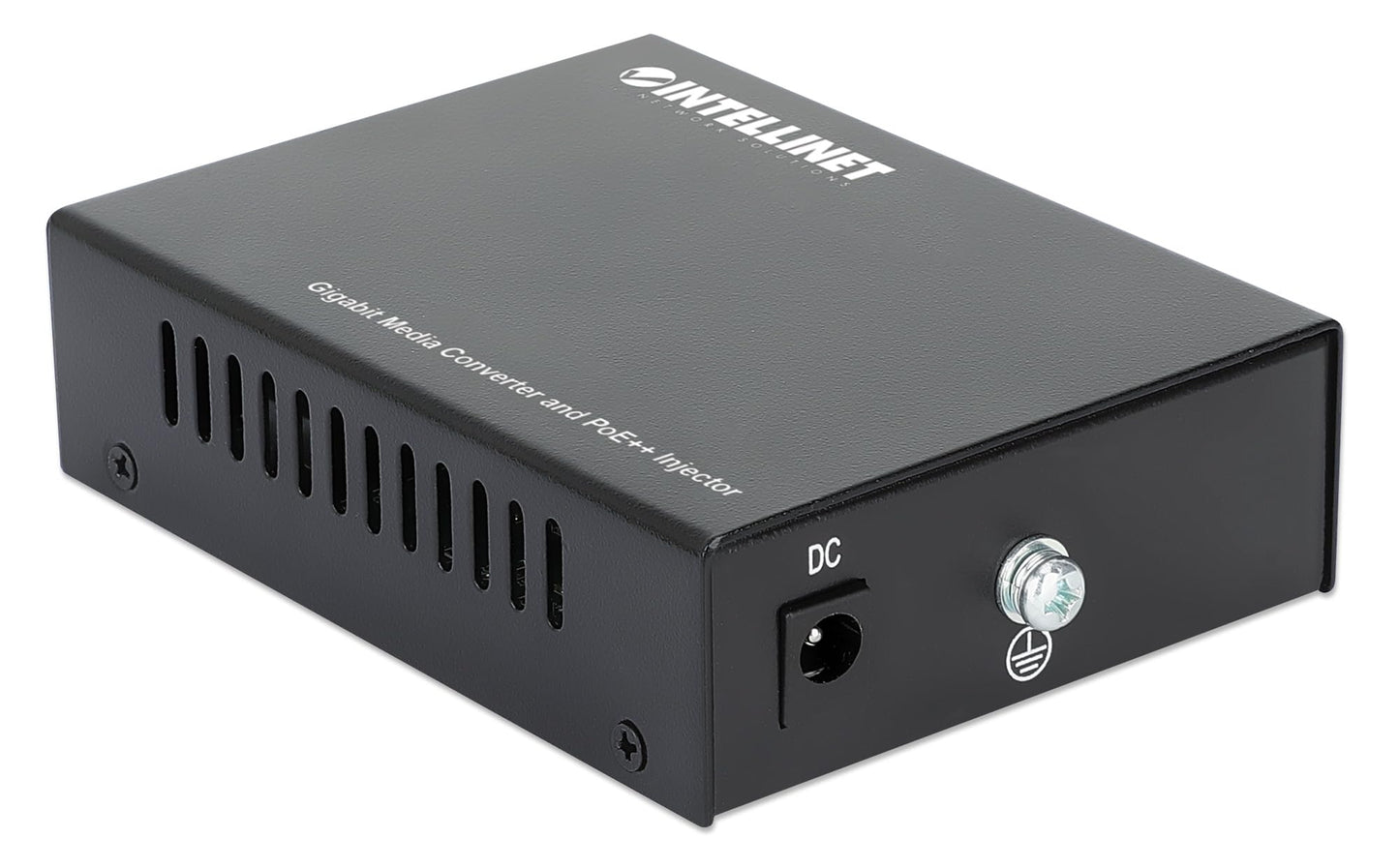 Intellinet Gigabit Media Converter with PoE++ Injector, 90W, SFP Slot