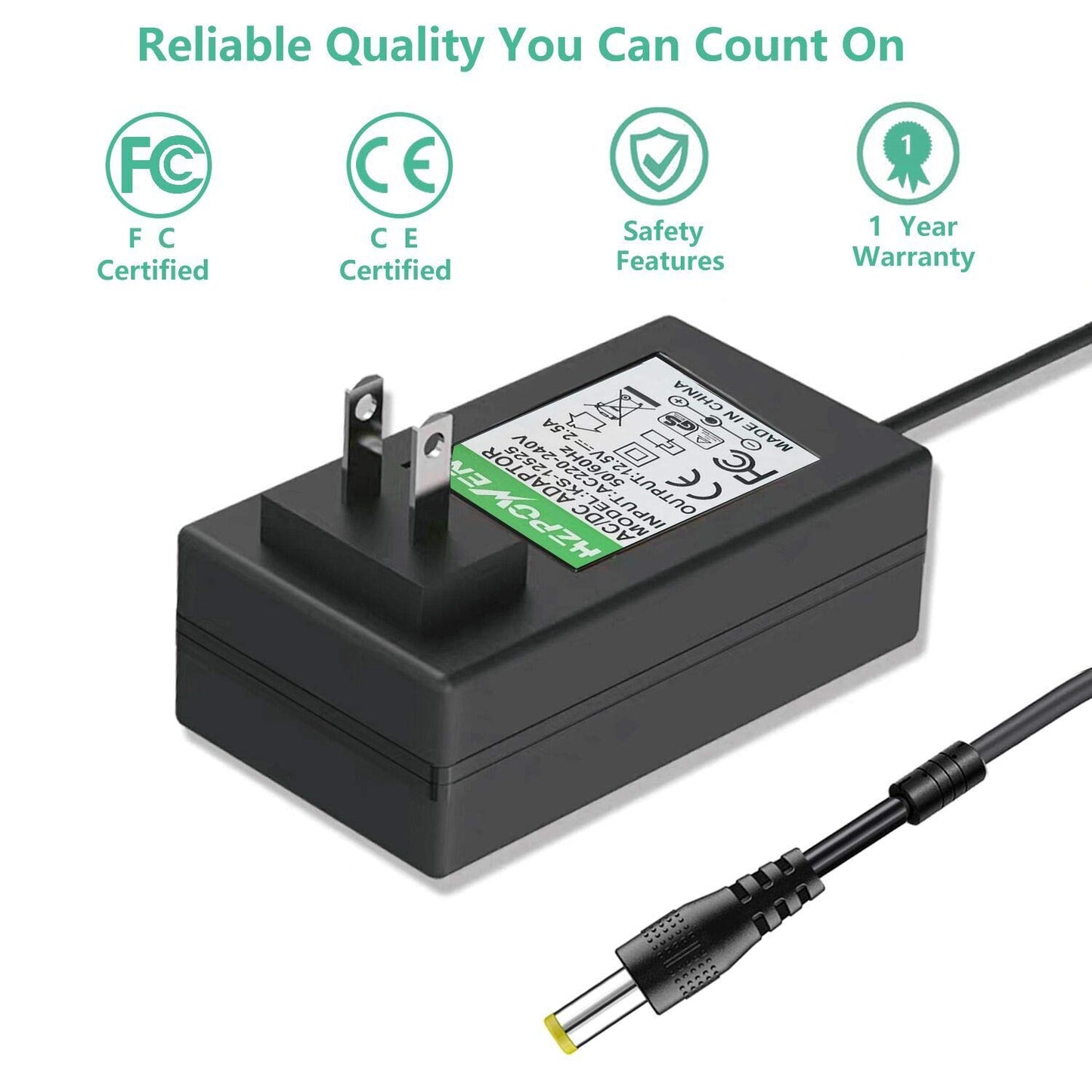 New AC Adapter for Elmo TT-12 TT-12ID TT12 TT12ID TT-02 9419 TT-02s Projector Interactive Document Camera #1331 P/N : Elmo 5ZA0000104C Power Supply…