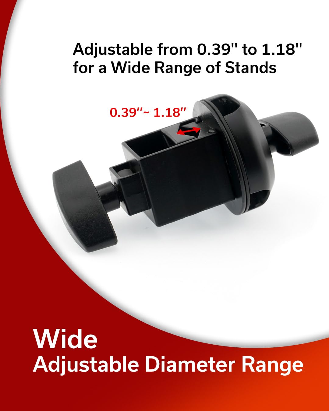 Hamilton KB200M Universal Boom Clamp, Multi-Fit Mount for Speaker, Microphone, and Lighting Stands