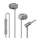 SoundMAGIC E11C Wired Earbuds with Microphone HiFi Stereo Earphones Noise Isolating in Ear Headphones Powerful Bass Tangle Free Cord Gunmetal