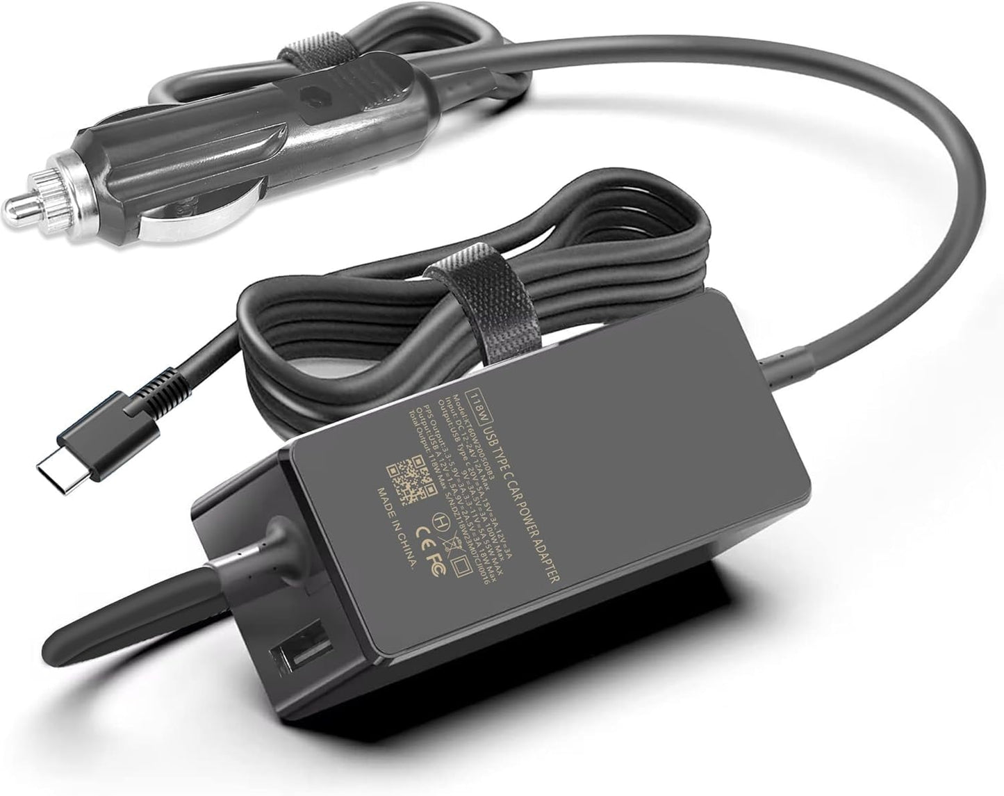 100W USB C Laptop Car Charger for Dell Latitide,for Lenovo Thinkpad/Yoga/IdeaPad, MacBook Pro/Air, HP Spectre/Elitebook, LG Gram, Samsung Laptop Car