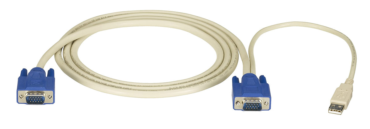 Black Box KVM CPU Cable - HD15, VGA, USB, 6FT