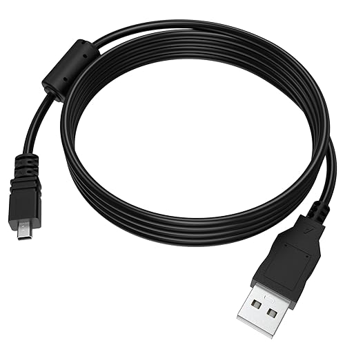UC-E6 USB Cable Photo Transfer Cord Compatible with Sony Cybershot DSCH200, DSCH300, DSCW370, DSCW800, DSCW830, DSC-H200, DSC-H300, DSC-W370