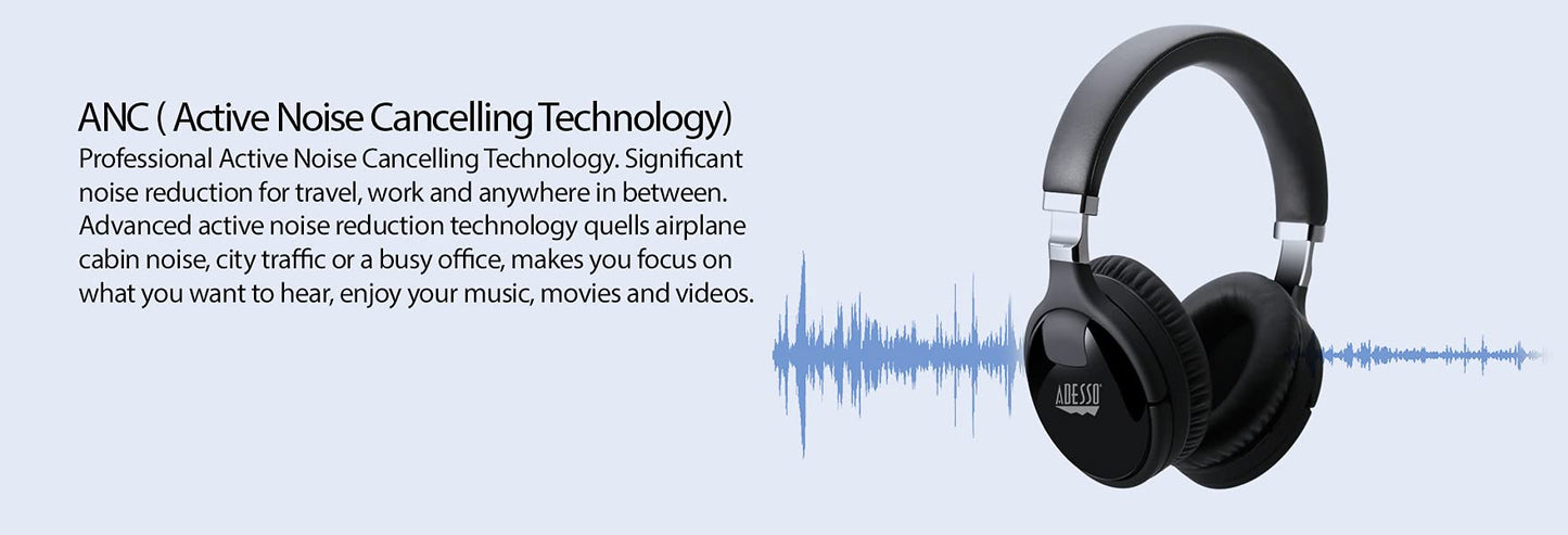 Bluetooth Active Noise Cancellation Headphone with Build in Microphone