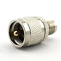 Maxmoral UHF Male to TNC Female PL-259 PL259 Connector RF Coax Coaxial Adapter