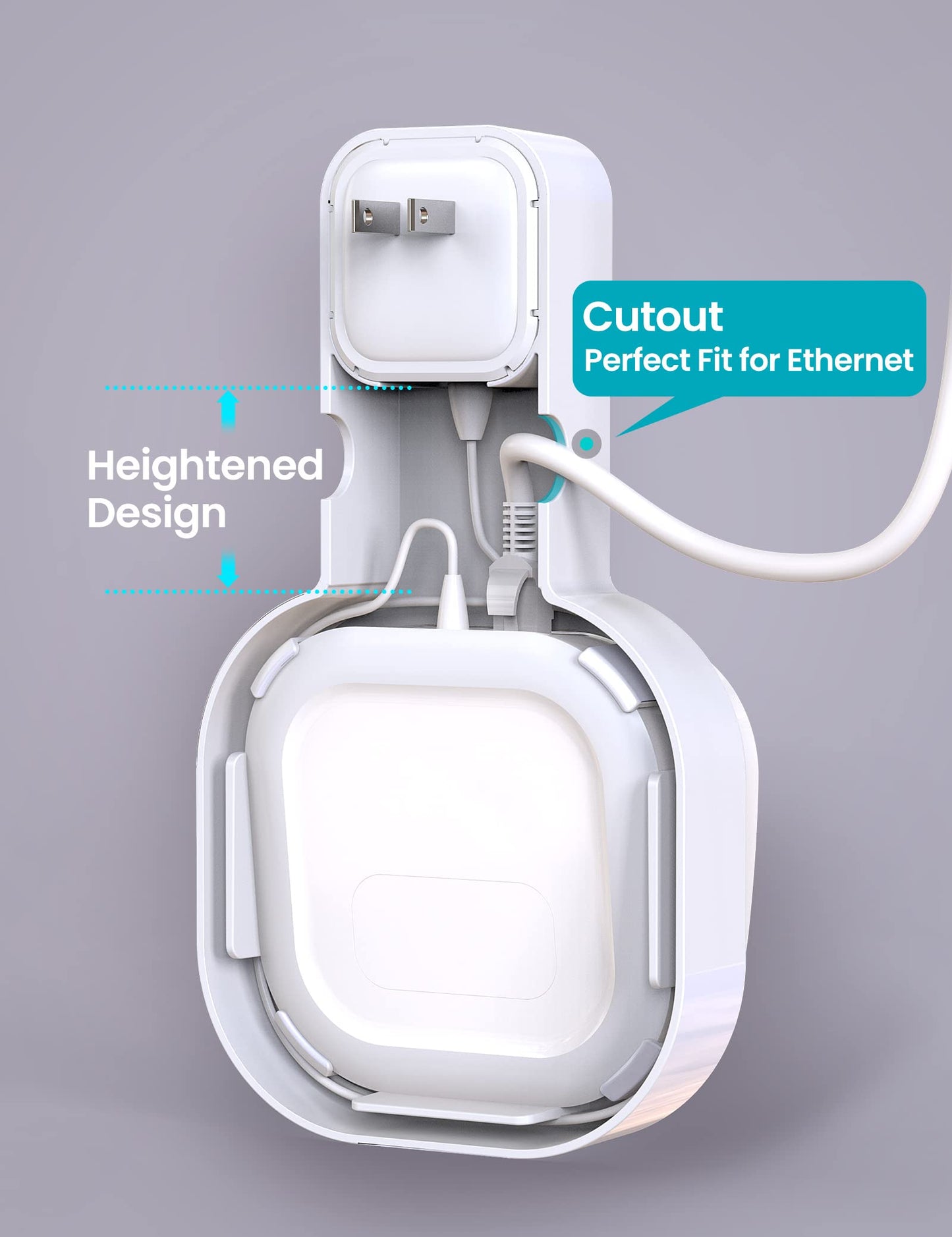 DG-Direct Wall Mount Holder for eero 6 and eero 6+ Router Mesh Wi-Fi System, No Messy Wires, The Outlet Wall Mount Holder for eero 6 Plus, Stand