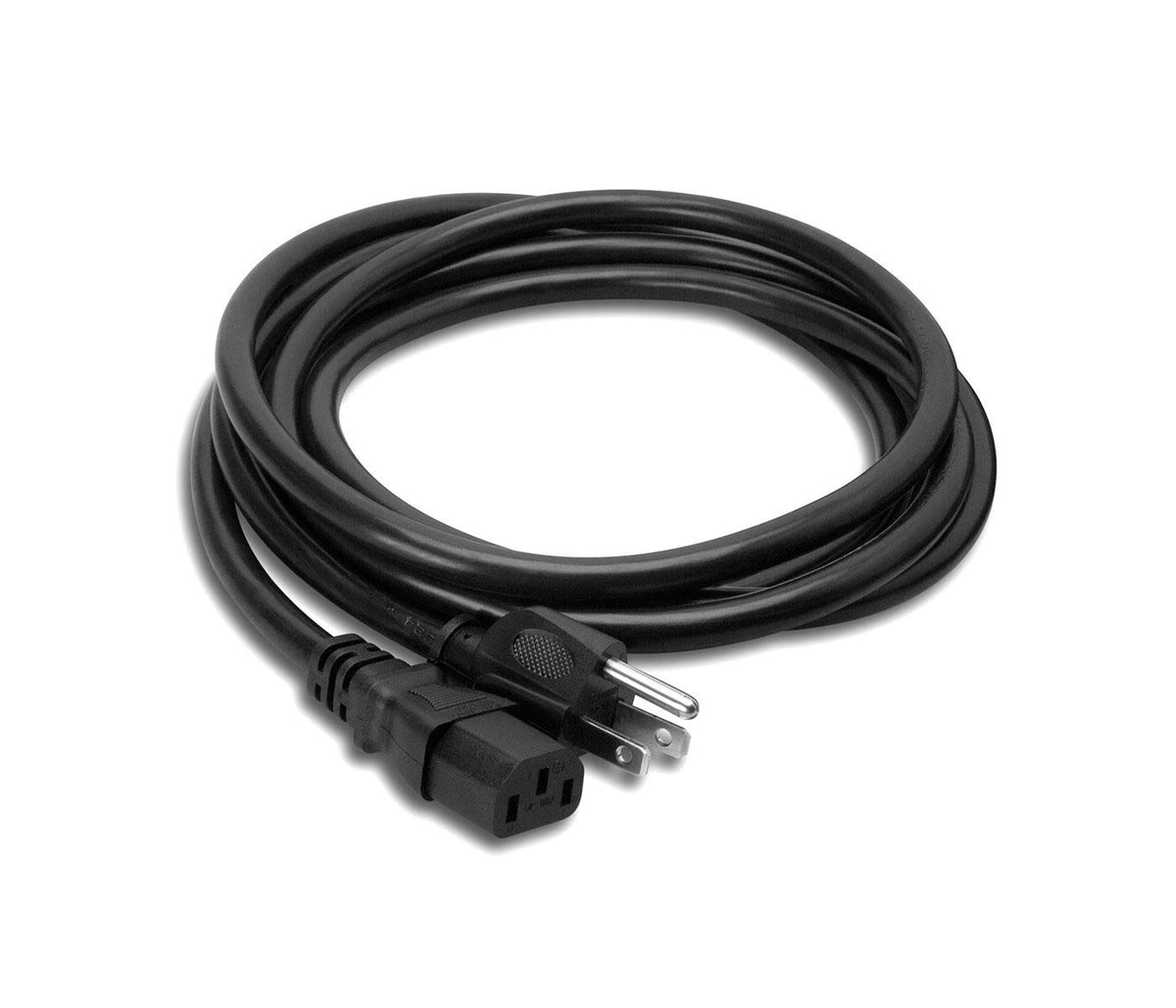 Hosa PWC-415 Power Cord, IEC C13 to NEMA 5-15P, 15 Feet
