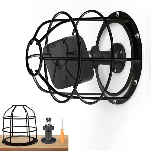 UYODM Anti-Theft Camera Mount Cage and Wall Mount Bracket - Compatible with Blink Outdoor/Mini/XT2/XT3/YI/Wyze/eufycam/Nest Camera