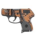 MightySkins Carbon Fiber Skin Compatible with Ruger LCP 380 - Orange Camo | Protective, Durable, and Unique Vinyl Decal wrap Cover | Easy to Apply…