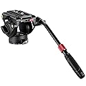 NEEWER Video Tripod Fluid Head with Quick Release Plate, Telescopic Handle & Scaled Base (75mm Dia.) Heavy Duty, Max Load 17.6lb/8kg for Video Cameras
