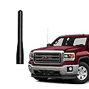 GM Truck Short Antenna, Compatible with 1999-2026 Chevy Silverado/GMC Sierra 1500 2500 3500 Truck Pickup Direct Replacement Antenna Rod, Matte Black