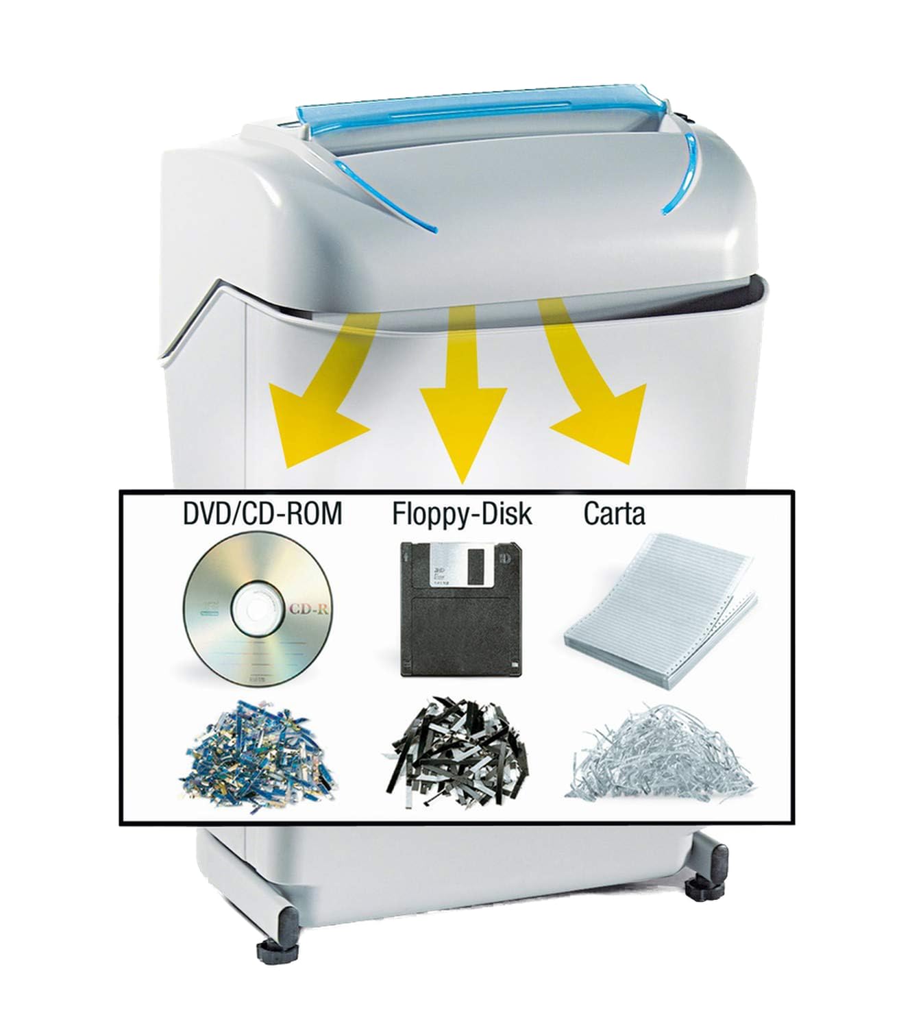 Kobra 240 SS5 Multipurpose and Multimedia “Energy Smart” Professional Straight Cut Shredder, 24 Hours Continuous Duty Motor, Automatic Start/Stop