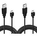 BATSOEASY 2 Pack 10ft Charging Cable Compatible with PS4 Controller, Play and Charger Cable Data Sync Cord Compatible with PlayStation 4 PS4