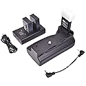 DSTE Pro BG-EOSRP Vertical Battery Grip + 2X LP-E17 Batteries + Dual LCD Battery Charger Compatible with Canon EOS RP R8 Digital Camera