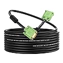 XXONE VGA Cable 15ft, VGA to VGA HD15 Monitor Cable for PC Laptop TV Projector-15Feet