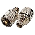Atlantic ComputerTech, Inc. CablesOnline, TNC Female to UHF PL259 Male 50-ohm RF Coaxial Adapter (2-Pack)