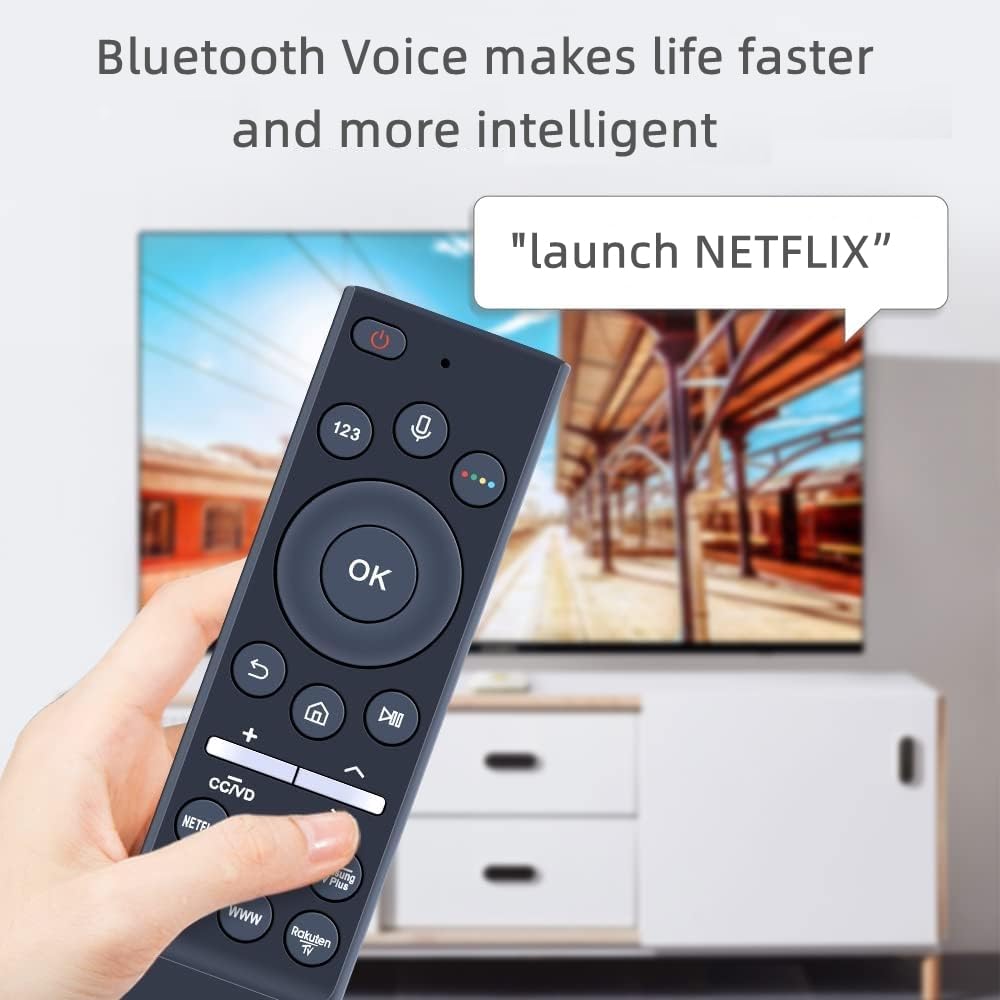Replacement for Samsung TV Remote, Compatible withr All 2019-2025 Samsung Remote Control for Smart TV with Voice Control. 1-Year Warranty