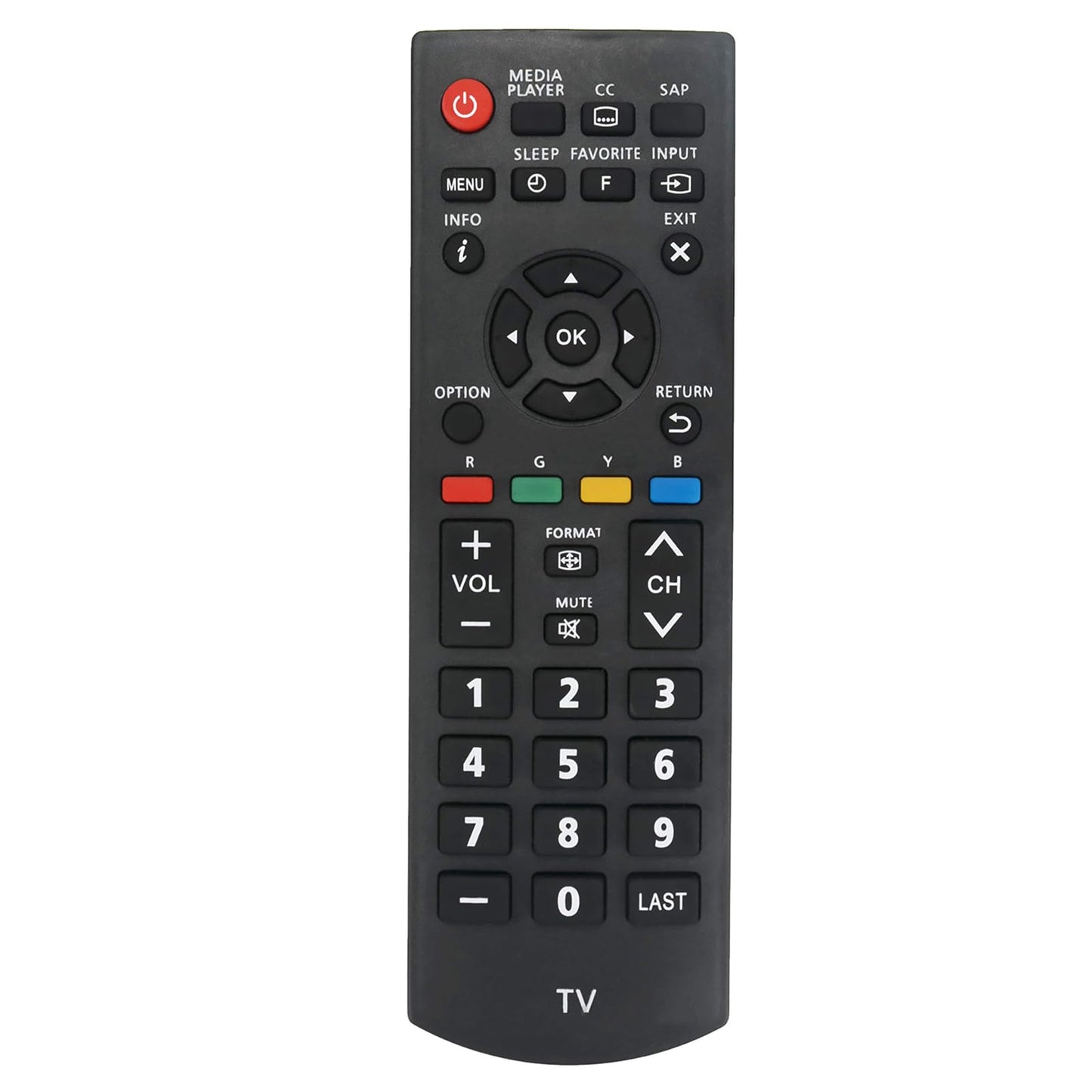 New N2QAYB000820 Replace Remote fit for Panasonic Viera TV TC-L39EM60 TC-L50EM60 TC-P42X60 TH-39LRU6 TH-39LRU60 TH-42LRU6 TH-32LRU60 TH-42LRU60