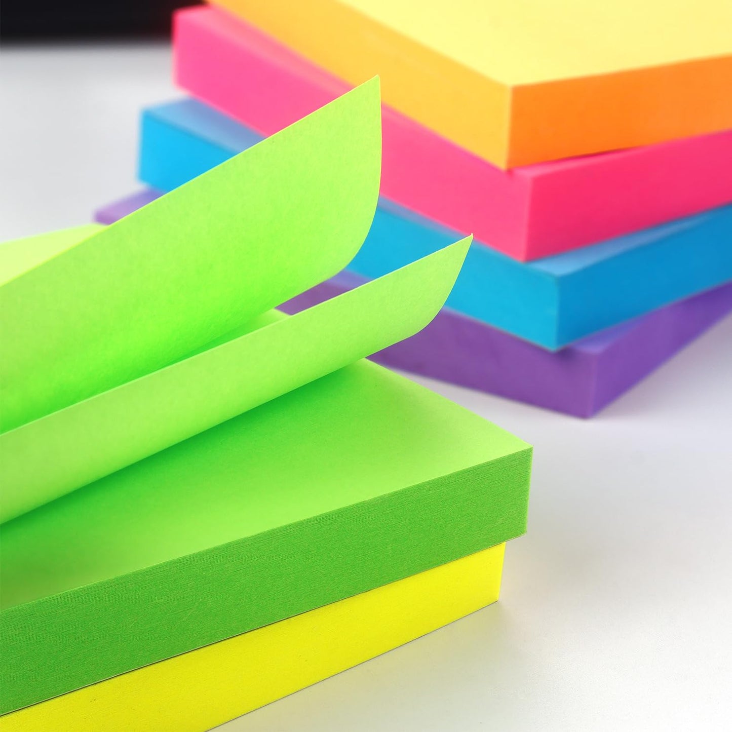 Sticky Notes 3x3 Inch, 6 Pack, Bright Colors, 100 Sheets/Pad, 600 Total