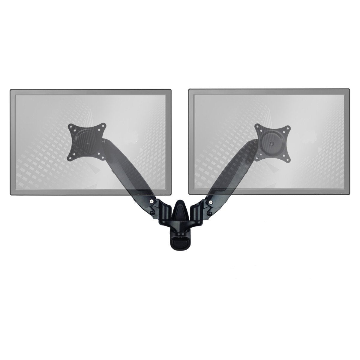 Sit-Stand Wall Mount Monitor Arm Adjustable Hydraulic Arm - Support Your Two Monitors at The Correct Height for Ergonomic Comfort (Standard, Dual