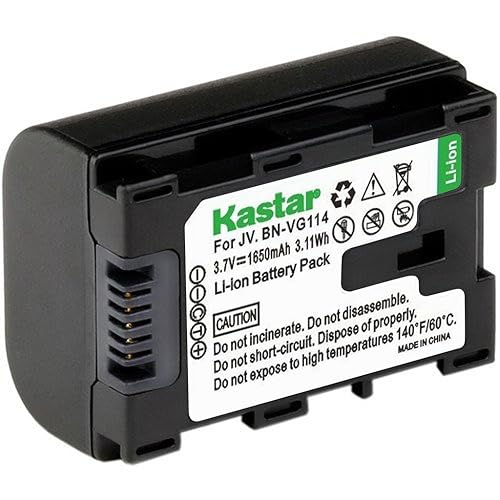 Kastar Battery for JVC BN-VG114 & JVC Everio GZ-E10 GZ-E100 GZ-E200 GZ-E300 GZ-E505B GZ-E515B GZ-EX250 GZ-EX310 GZ-EX355B GZ-EX555B GZ-GX1 GZ-HD500B